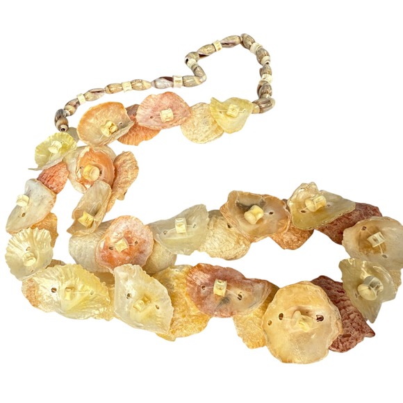 Vintage‎ Seri Tribe Shell Necklace Handmade Ethnic Jewelry Natural Tribal Beaded - Picture 14 of 16